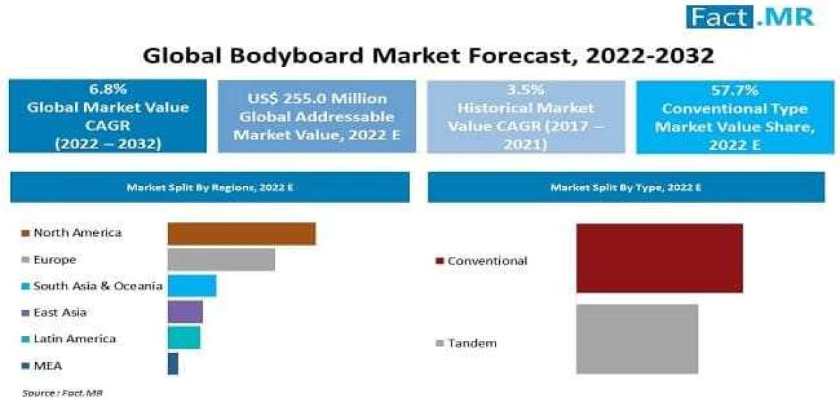 Bodyboard Market Forecasted to Expand Rapidly, Projecting US$ 493.1 Billion Value by 2032, with 6.8% CAGR