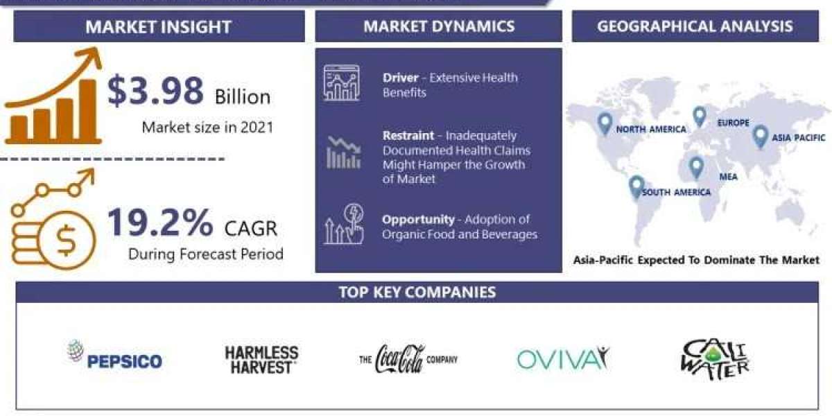 Plant Based Water Market is Expected To Reach USD 13.61 Bn 2028 at a CAGR of 19.2% To Forecast 2022-2028