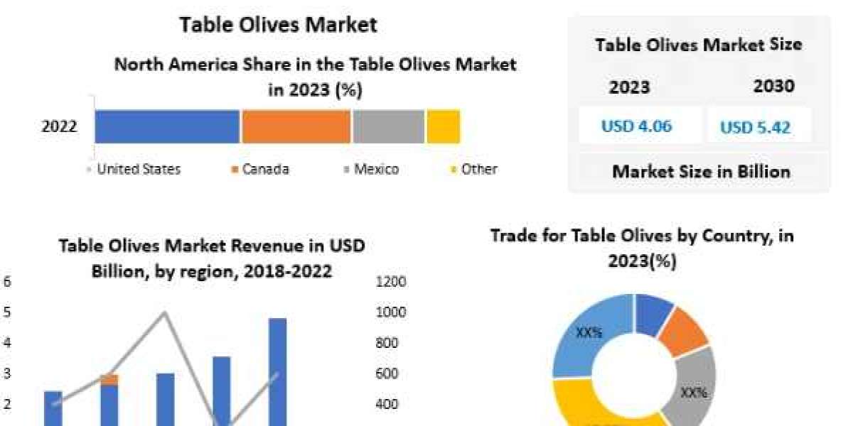 Table Olives Market Size  by Top Countries Data, Industry Analysis by Regions 2030