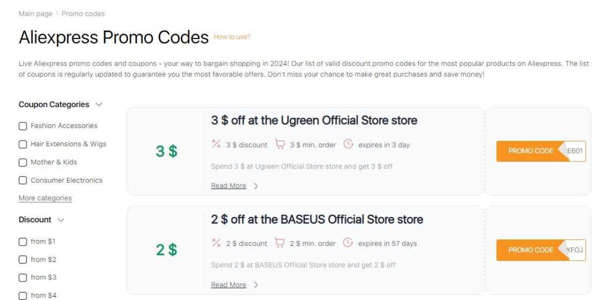 What Promo Codes Are Available on AliExpress?