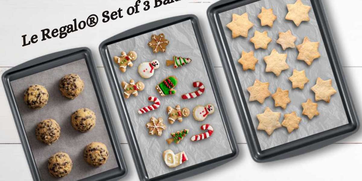 Le Regalo® Set of 3 Baking Trays: Your Go-To for Effortless Baking