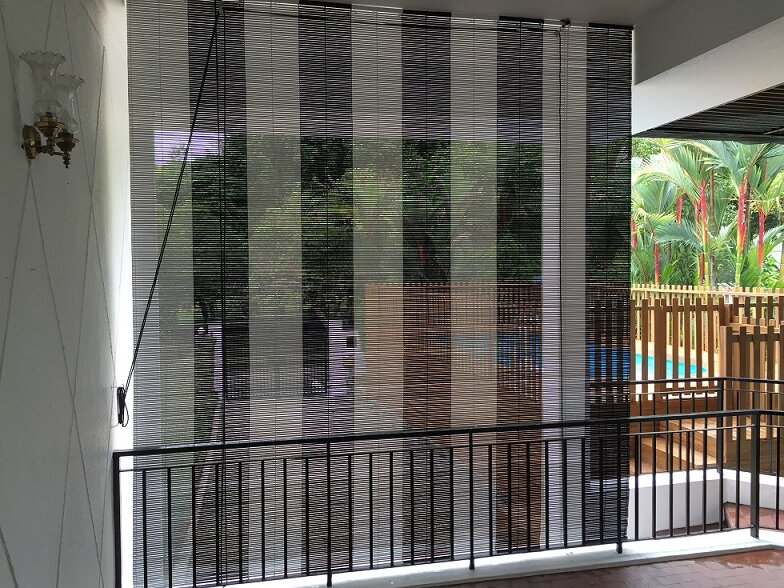 Black & White Bamboo Blinds Singapore | softhome