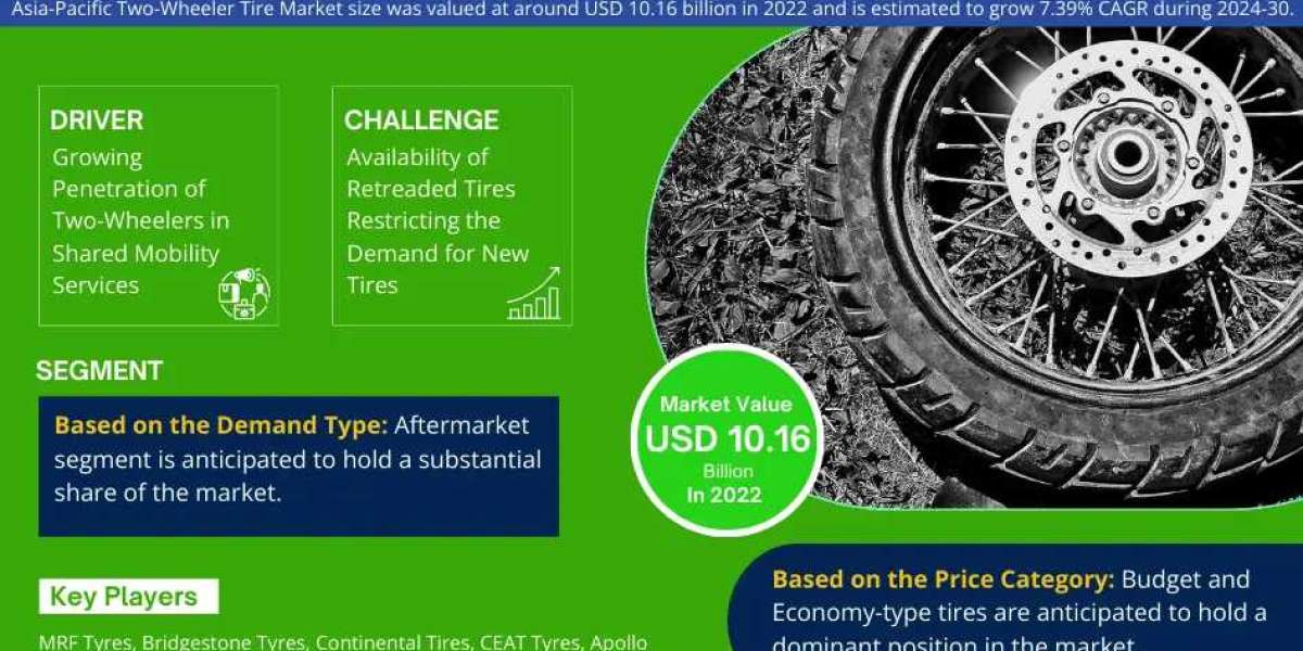 Asia-Pacific Two-Wheeler Tire Market Dynamics: Comprehensive Report on Growth and Segmentation for 2024-30